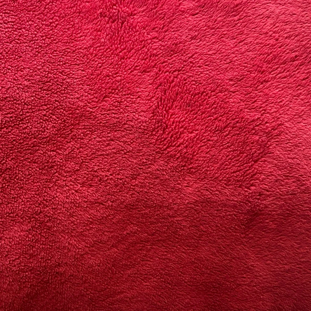 Pottery Barn RED Velvet Velour sheet Plush‎ TWIN Size Fitted